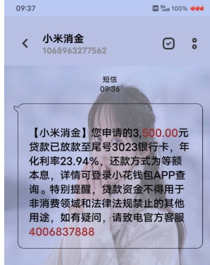 小花钱包成功下款 3500 元！征信差也有希望？