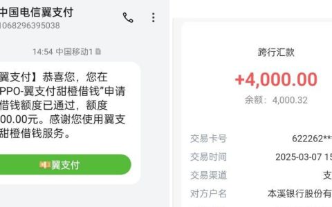 甜橙借钱 “意外之喜”：四千额度快速到账