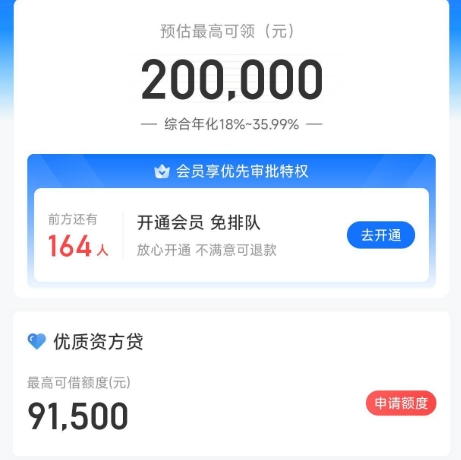 时光分期申请的时候显示“排队中等待进入审核”这个能下款吗？通过率高不高？