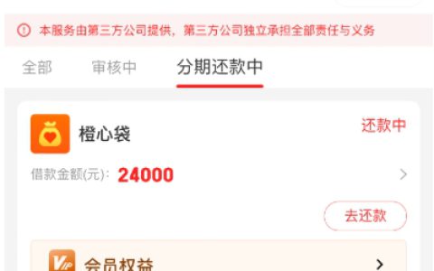 橙心袋下款经历：6 天半的等待，最终成功到账。