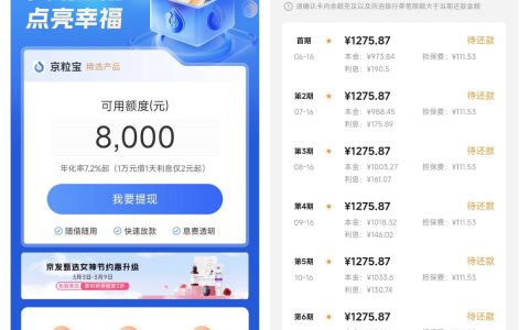 京粒宝下款经历及加速卡费用问题分享