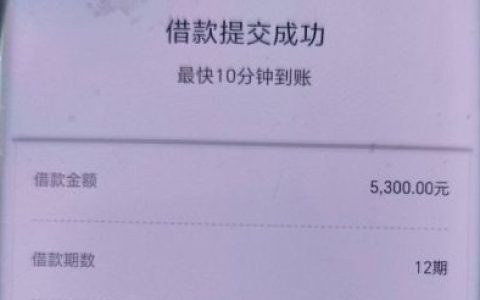 还呗下款实测：5300 元额度秒到账，申请流程及注意事项