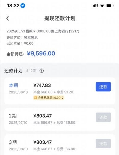 富宝贷下款实录：融 360 匹配入口申请，开通会员后 8000 元快速到账