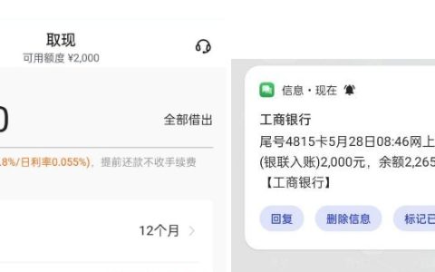抖音放心借提额秒下款实测：关闭重开后 2000 元额度到账