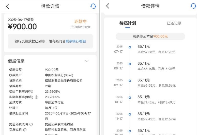 信用卡和安逸花都逾期了，我竟然申请下了招联金融 900 额度