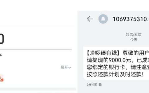 ​​哈啰出行臻有钱再次申请，利分期九千额度一分钟到账​​