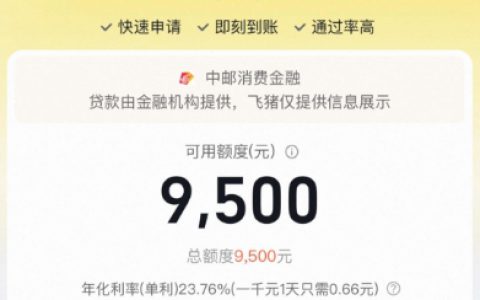 飞猪钱包借钱容易过吗？查征信吗？最高 20 万额度真能当天到账？