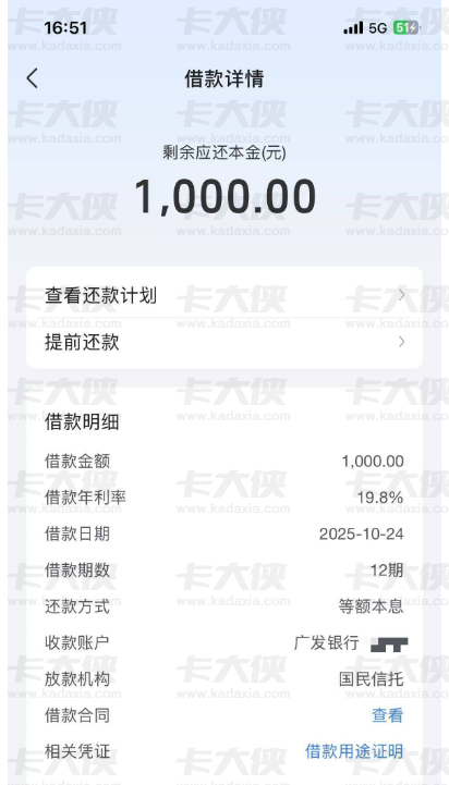 放心借当前被执行状态下成功下款，借款细节和使用情况分享
