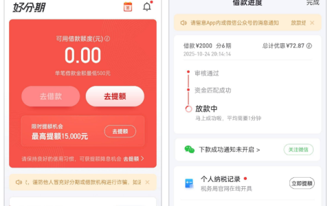 好分期注销多次零额度，接到 VIP 未接电话后换号出额还顺利借到放心借