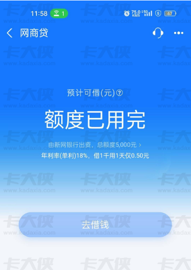 网商贷 5000 额度申请成功，聊聊短期周转的使用情况与群里的经验分享
