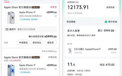 抖月付成功卡两台 iPhone17 的实用经验：额度、分期技巧及避坑参考