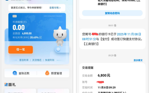 建信消费金融秒下 6800！之前没额度，跟风申请居然成了
