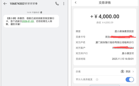 度小满复借实测：冻结一个月后解冻秒下 4000 元，多平台套路背景下依旧保持稳定放款