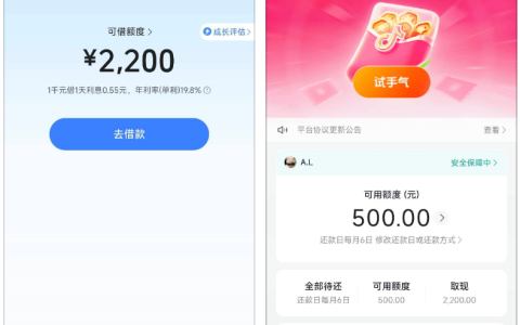 抖音放心借征信逾期也能批？两条逾期 200 多天未还，仍获 2200 元借款额度 + 500 元月付额度