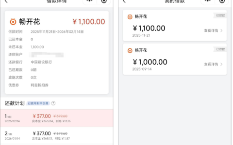 长银消费金融复借实测：还款后自动提额 500 元，1100 元分 3 期顺利放款，复借成功率差异大