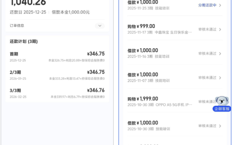 征信花 + 信用卡逾期数年，宜口袋 1000 元终到账！没开会员，多次拒批后三推成功