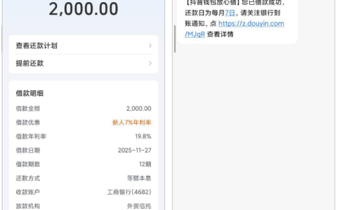 资质有连三累六 + 9 次逾期 + 2 次代偿也能下！放心借 2000 元外贸信托放款，月付分期助开额度实测