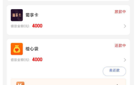 橙心袋葡享卡宜口袋接连申请成功 1.2 万借款下款实测分享
