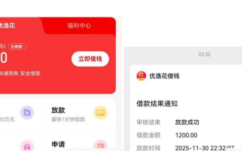 优逸花可用额度 2400 只能申请 1200 放款成功 安逸花有额度申请失败原因分享