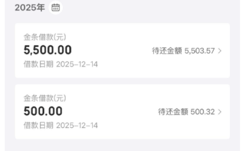 京东金条出额度借款失败后秒下！6000 额度未果，一个月后 5500+500 元双笔到账实测