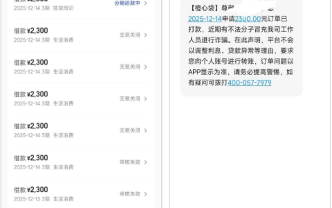 橙心贷 2300 元无会员下款实测 宜口袋逾期 10 个月也能过 刷脸绑定银行卡秒到