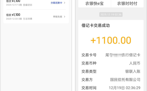 橙心贷有逾期也能下款？宜口贷逾期 1200+，12 月 17 号申请 3 期 1100 元快速到账实测