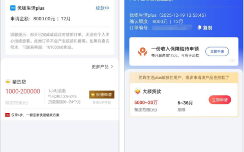 融 360 优钱生活 plus 放款中稳吗？8000 元申请进入机构放款环节，到账时间 + 实测反馈