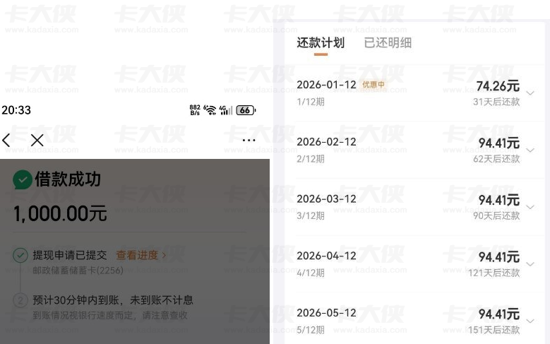 京东金条时隔五六年再申请出 1000 额度 几分钟快速到账真实分享