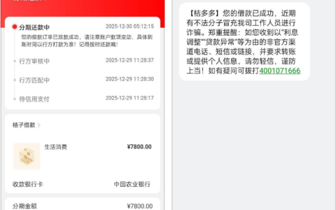 桔多多下款 7800 元！宜口袋有额度申请失败 本体平台秒批 凌晨放款实测