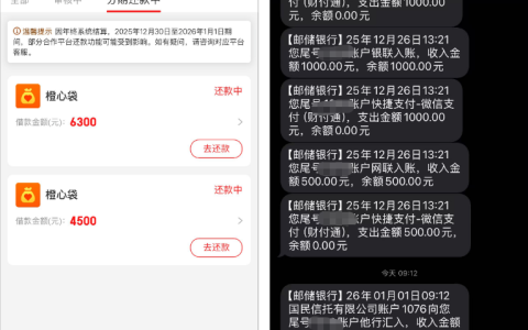 橙心袋第二笔下款 6300 元实测：桔多多逾期仍批，守 3 天早上到账，微信充值防扣款技巧