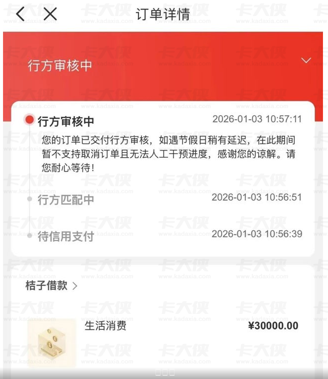 桔多多行方审核一天多未过有希望吗？节假日 30000 额度申请延迟原因分享