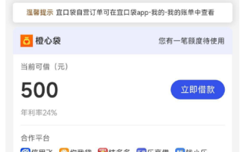 橙心袋 500 元额度刷屏！无三方通道也能放款？这些争议点要留意