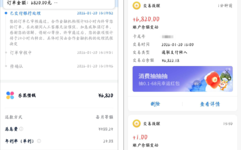 分期乐专项额度 6820 元到账：换卡申请 3 小时放款，超市卡助力下款技巧分享