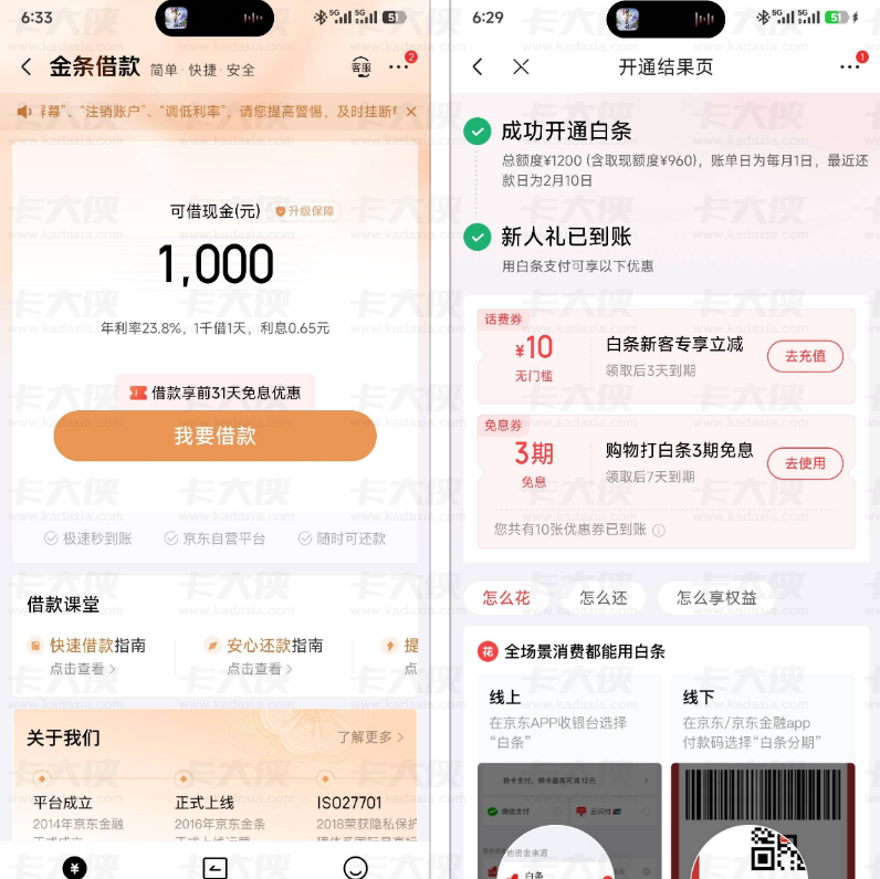 京东账号注销五天后重新注册 意外开通此前未获资格的白条与金条 网友分享实用体验