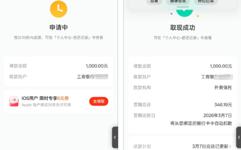 抖音放心借下款实测：有法院强制记录仍获批 1000 元 网友分享借款细节与不同体验