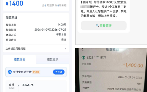 信用飞购买 99 元提升额度卡两次获批 1400 元 河南中原消费金融放款 用户分享借款体验及上岸心得