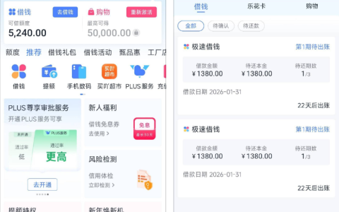 分期乐8000 额度可分多次借出！网友借两次 1380 元，到账与会员疑问全解析