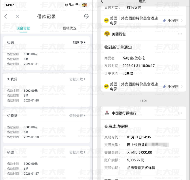 极融资质较黑用户获批 5000 元放款！此前天天申请被拒，6 期借款到账，“黑户” 定义引争议