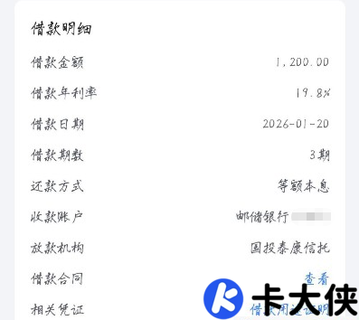 抖音放心借终出额度：长期用月付后 1200 元成功下款，申请细节参考