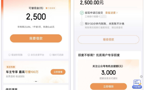 京东金条额度从 500 元升至 2500 元顺利放款，额度波动与申贷实操细节全解析