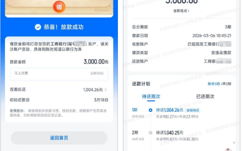 安逸花被套路许久终下款：最后两期待还试借 3000 元，分 3 期秒到账详情解析