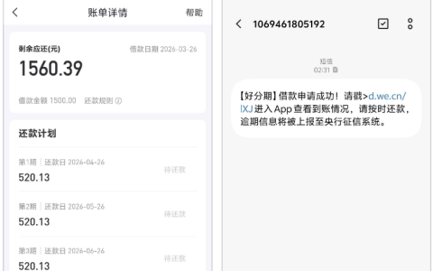 好分期换号码注册成功下款 1500 元，先用后付 25 元、5 分钟到账与重新注册时效全解析