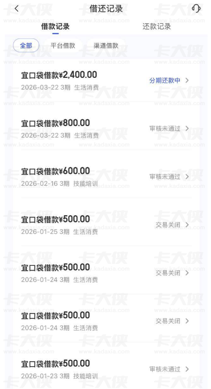 宜口袋申请 800 元额度未通过,征信良好竟匹配 2400 元专项额度,申请即下款 宜口袋申请 800 元额度未通过,征信良好竟匹配 2400 元专项额度,申请即下款