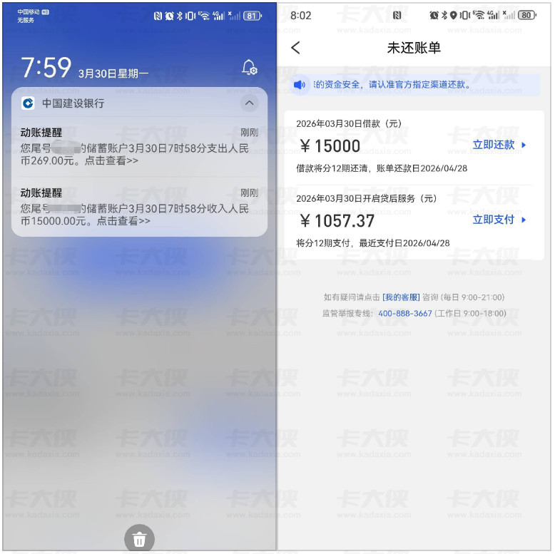 易花花开通会员一分钟下款 15000 元，贷后服务费引疑惑，多人遇小额额度放款困境