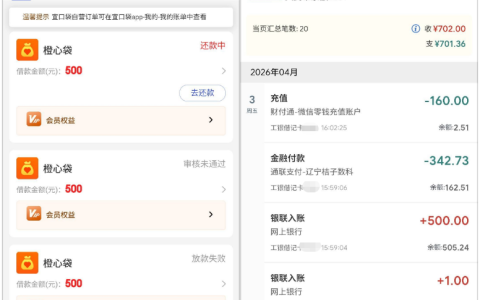 橙心袋逾期 9 天后客服协调 500 元专属额度，多次催促在线客服，等待三天顺利完成放款