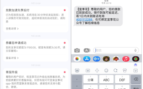 跟风宜享花注销重注成功下款 1100 元，之前无额度没再管，提交申请一两分钟就完成放款到账