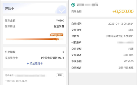 橙心袋专项 6300 元成功到账，等待数日顺利放款，专项额度规则要理清