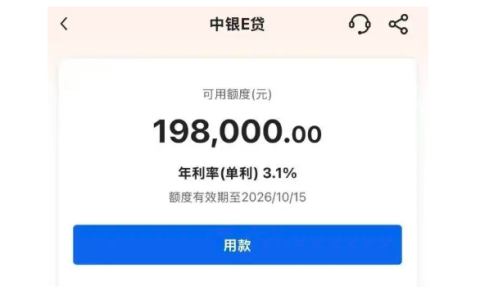 中银 e 贷额度可自主提升，冻结额度能解除，按步骤操作更省心
