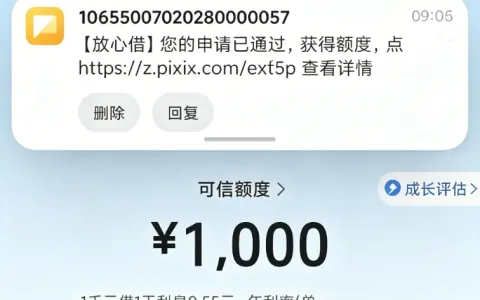 抖音申请放心借无额度别灰心，皮皮虾入口申请放心借秒批 1000 元，小额额度快速到账