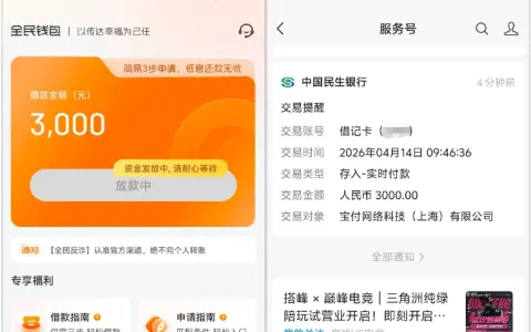 全民钱包不常放款仍有下款机会，3000 元额度加速审核后到账，长期无额度也能获批